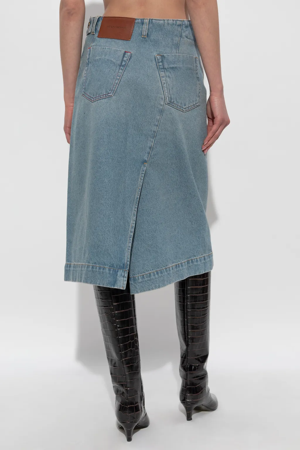 Denim Midi Skirt