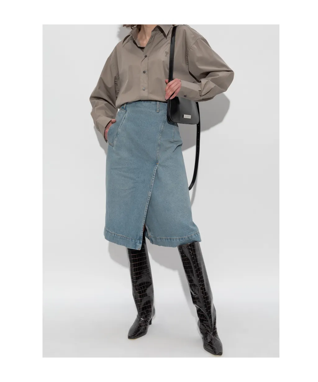 Denim Midi Skirt