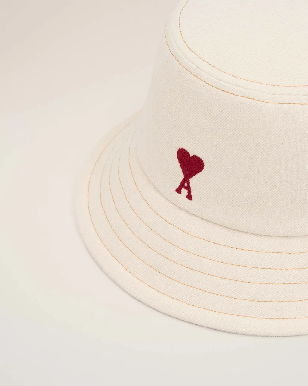 Ami Paris Ami De Coeur Logo Embroidered Bucket Hat