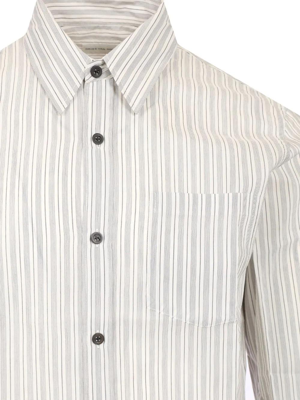 Dries Van Noten Striped Button-Up Shirt