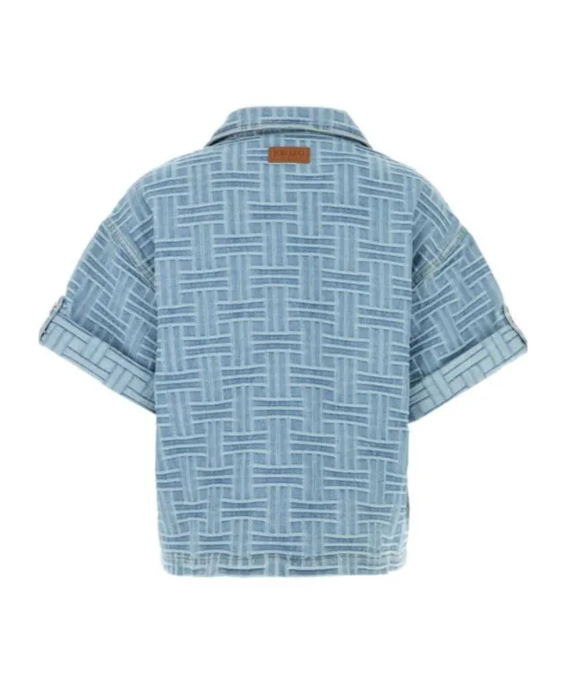 Kenzo Weave Stone Bleach Oversized Shirt
