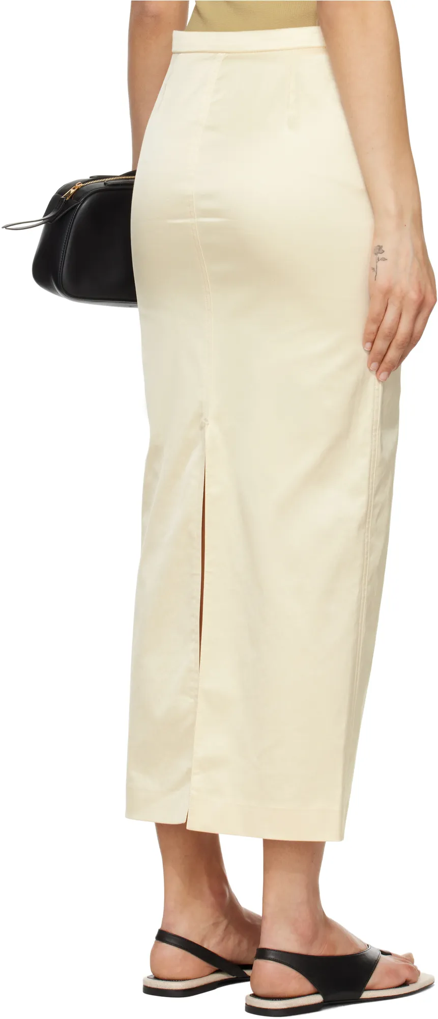 TotÊMe Back-Slit Midi Skirt