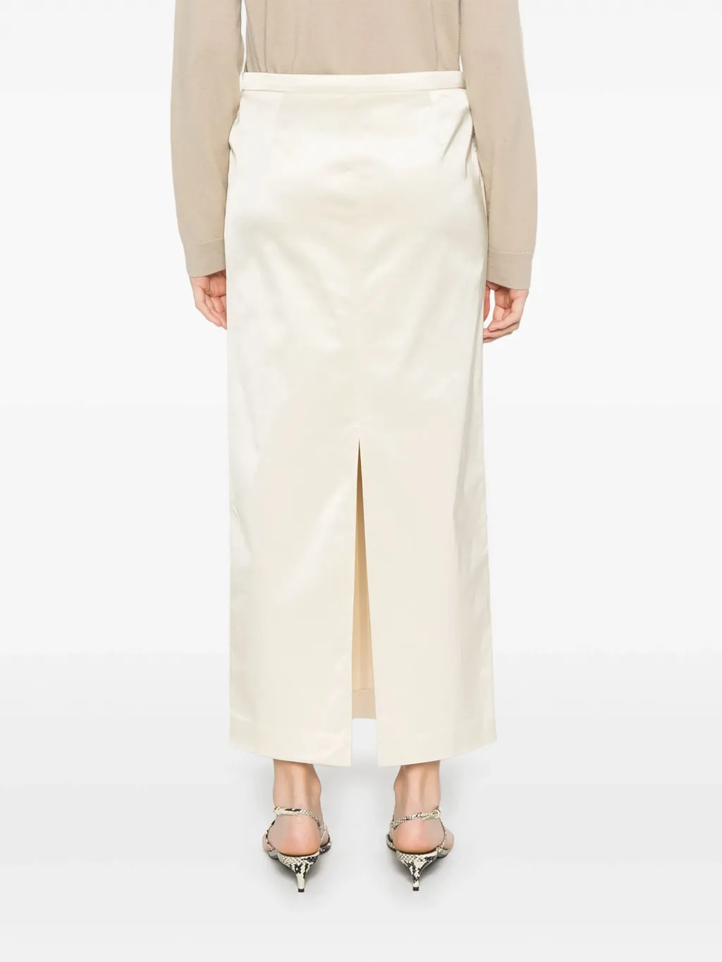 TotÊMe Back-Slit Midi Skirt
