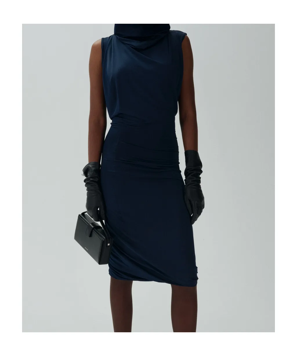 Magda Butrym Sleeveless Hooded Midi Dress