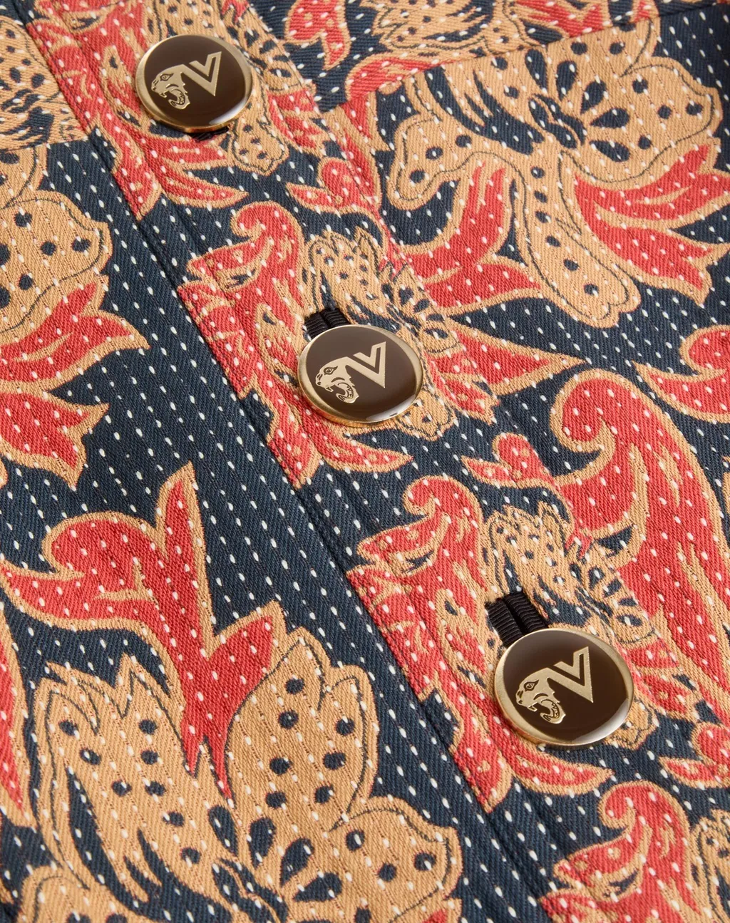Valentino All-Over Patterned Button-Up Jacket