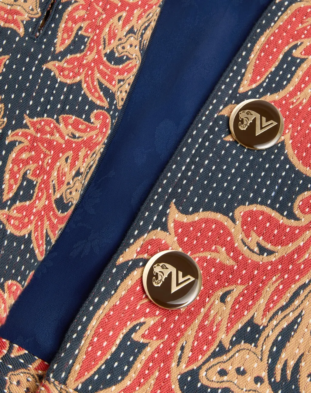 Valentino All-Over Patterned Button-Up Jacket