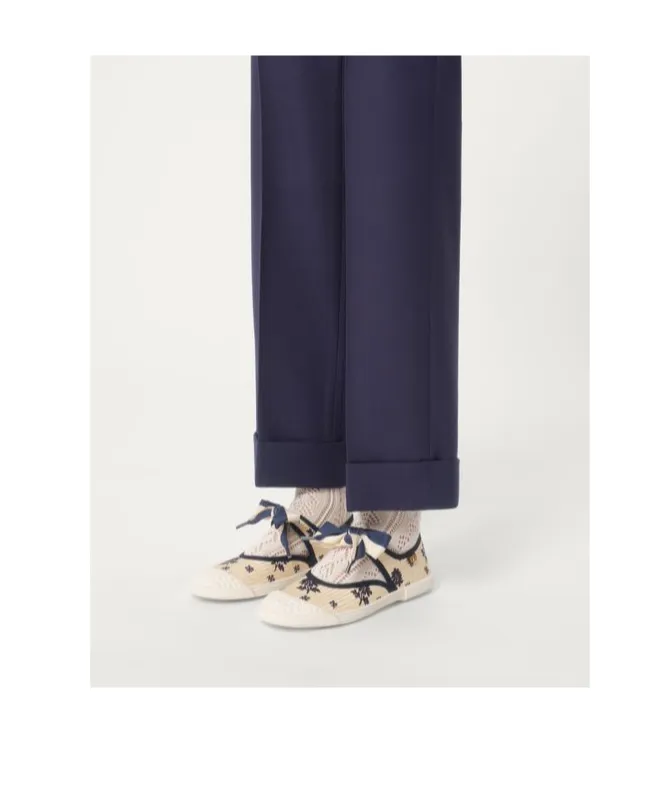 Valentino Bay By Bay Round-Toe Ballerina Sneakers