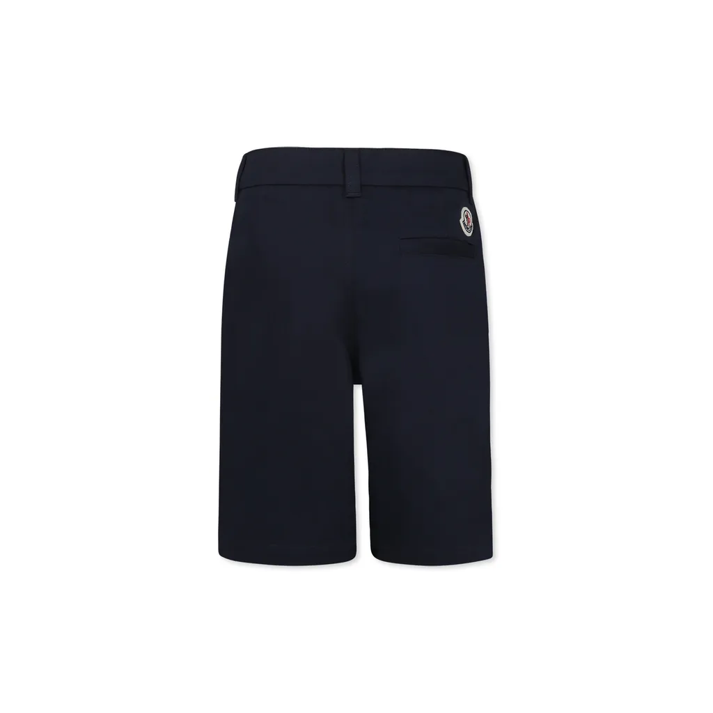Logo Cotton Gabardine Shorts
