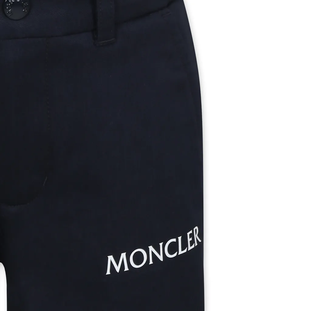 Logo Cotton Gabardine Shorts