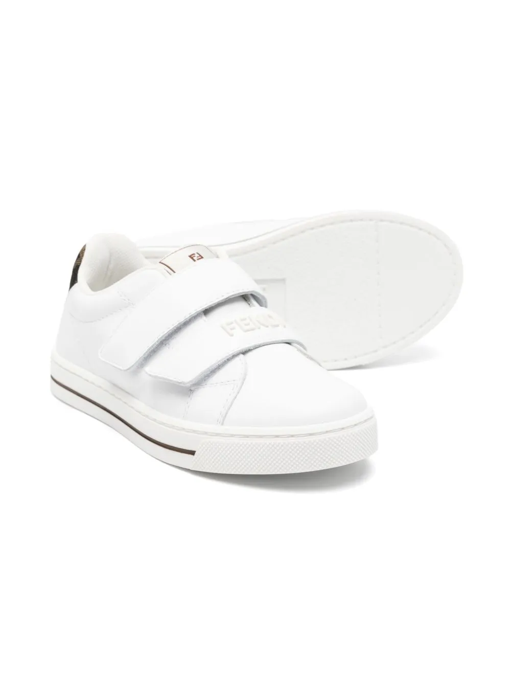 Fendi Kids Touch-Strap Fastened Sneakers