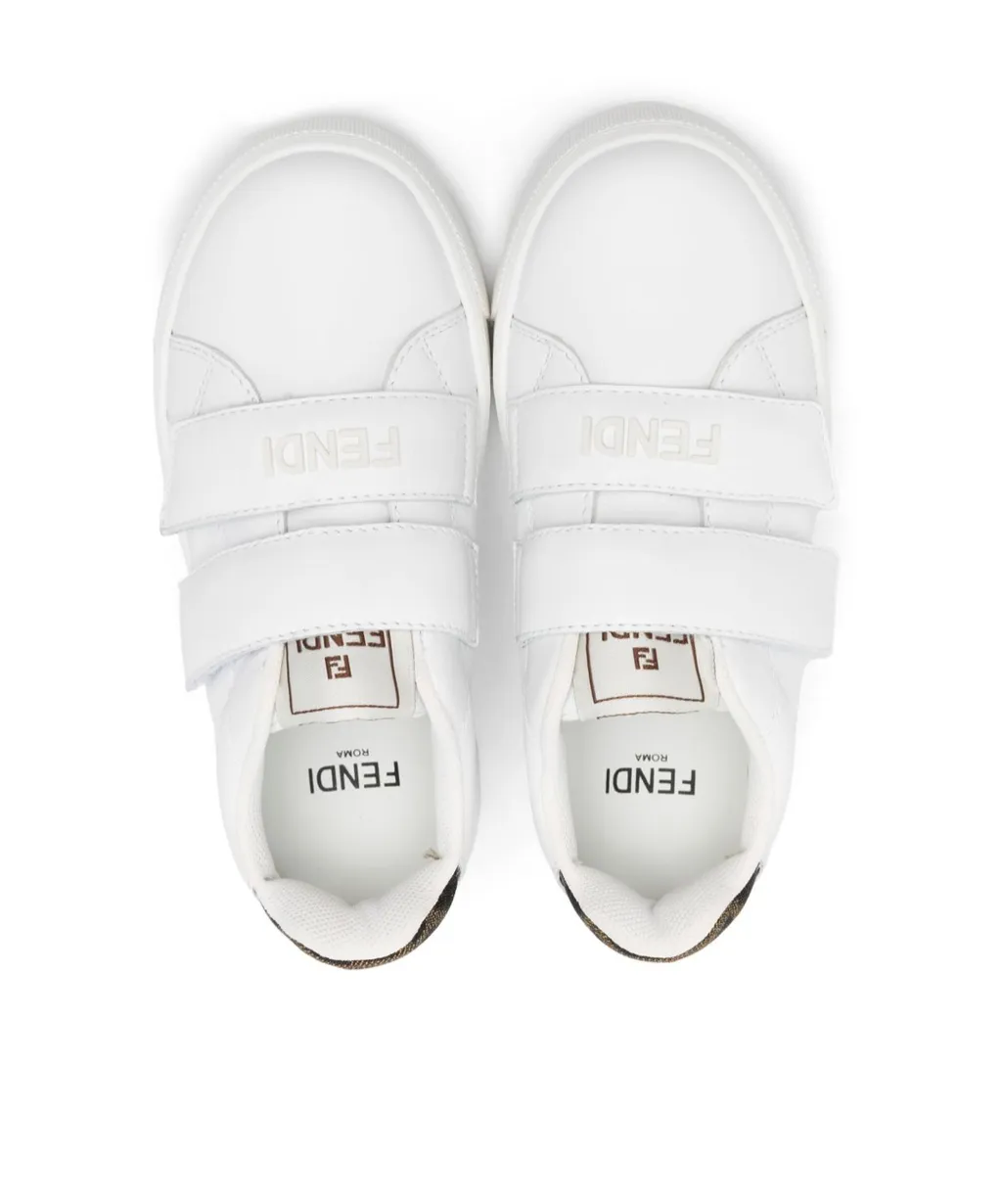 Fendi Kids Touch-Strap Fastened Sneakers