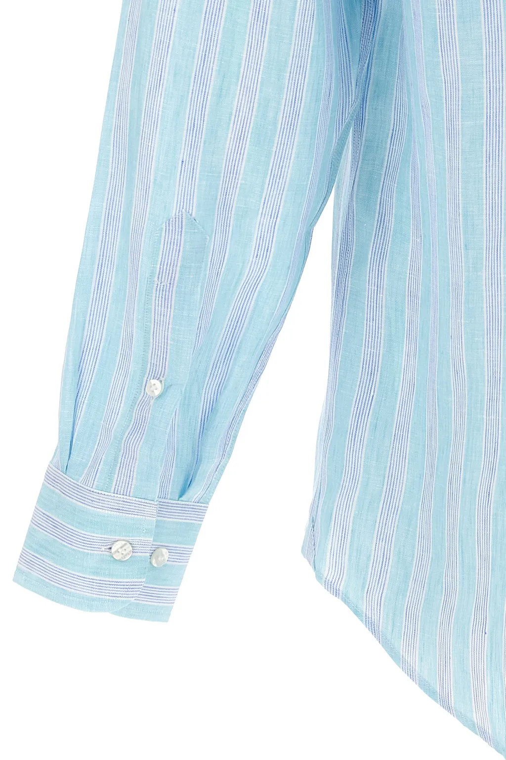Etro Striped Curved Hem Shirt