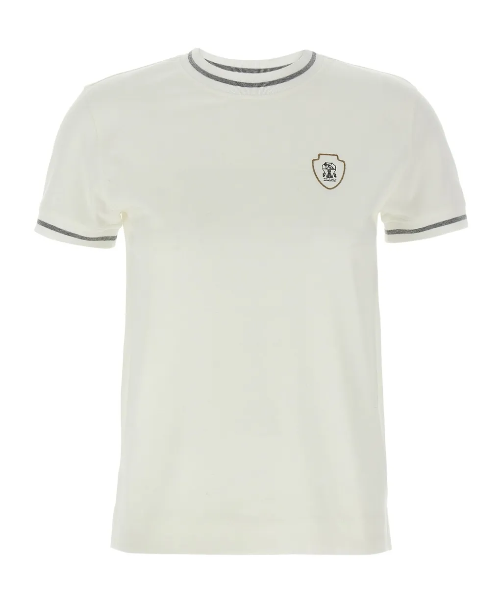 Brunello Cucinelli Logo Detail T-Shirt