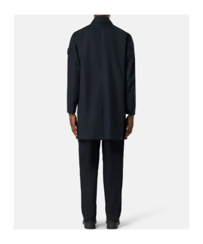 Stone Island Logo Patch Trench Coat