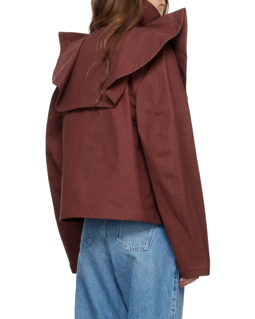 Ruffle-Detailing Jacket