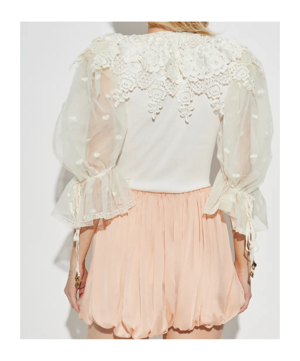 Chloé Puff-Sleeved Bodysuit
