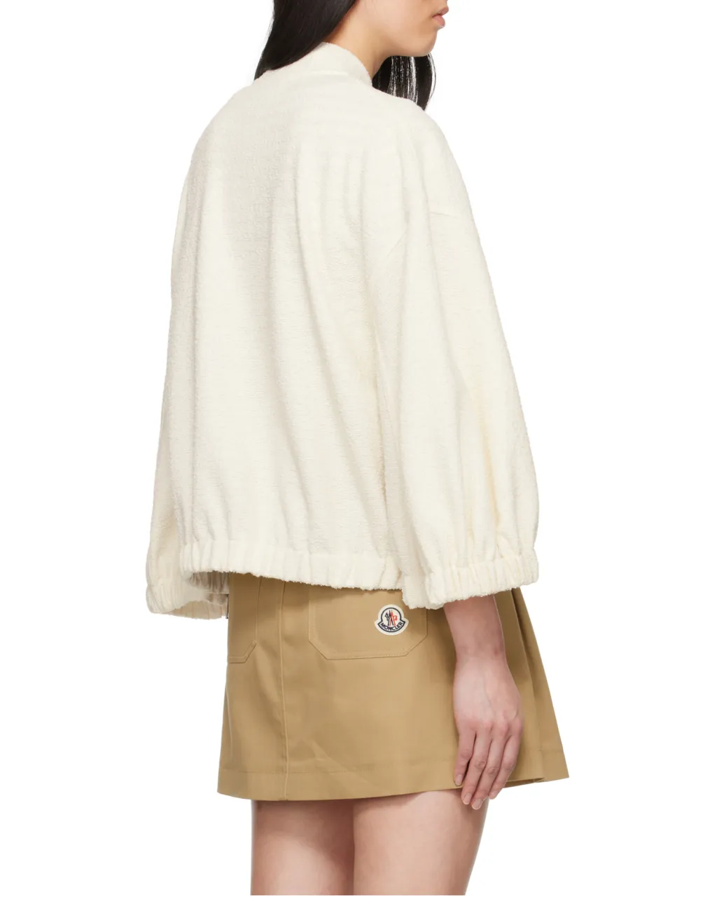 2-In-1 Bouclé Zip-Up Cardigan