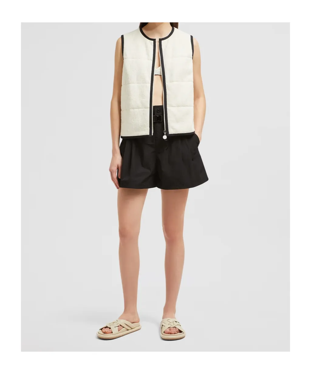 Moncler Terry Cloth Logo Jacquard Padded Gilet