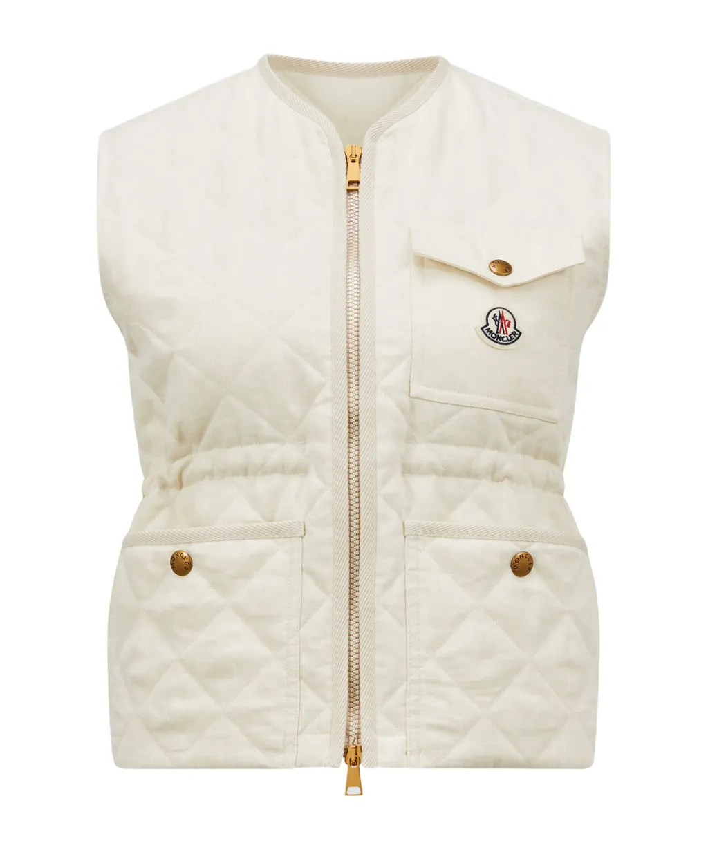 Moncler Vigny Diamond-Quilted Padded Gilet
