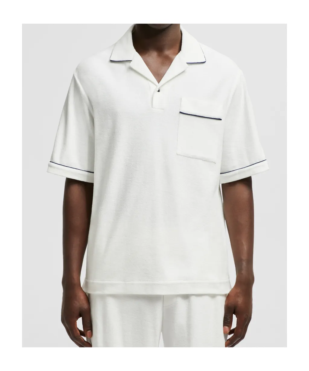 Moncler Toweling Short-Sleeve Shirt