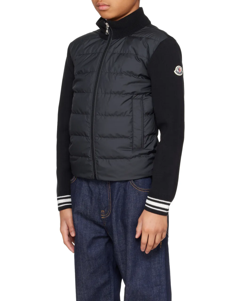Moncler Zip-Up Hooded Padded Jacket