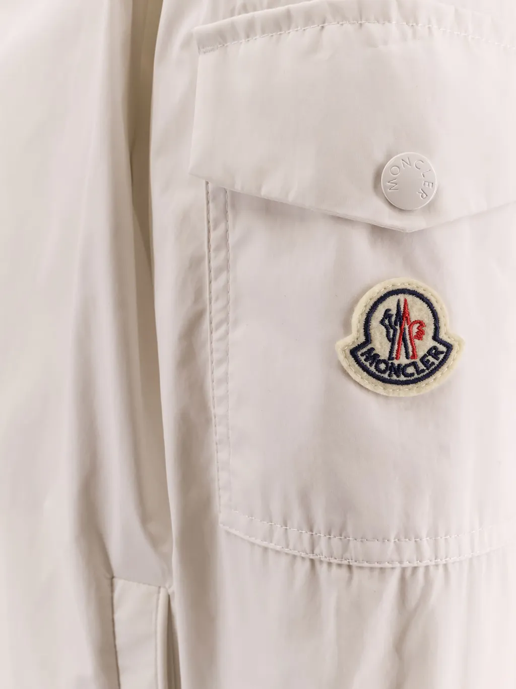 Moncler Logo Patch Zip-Up Hooded Jacket