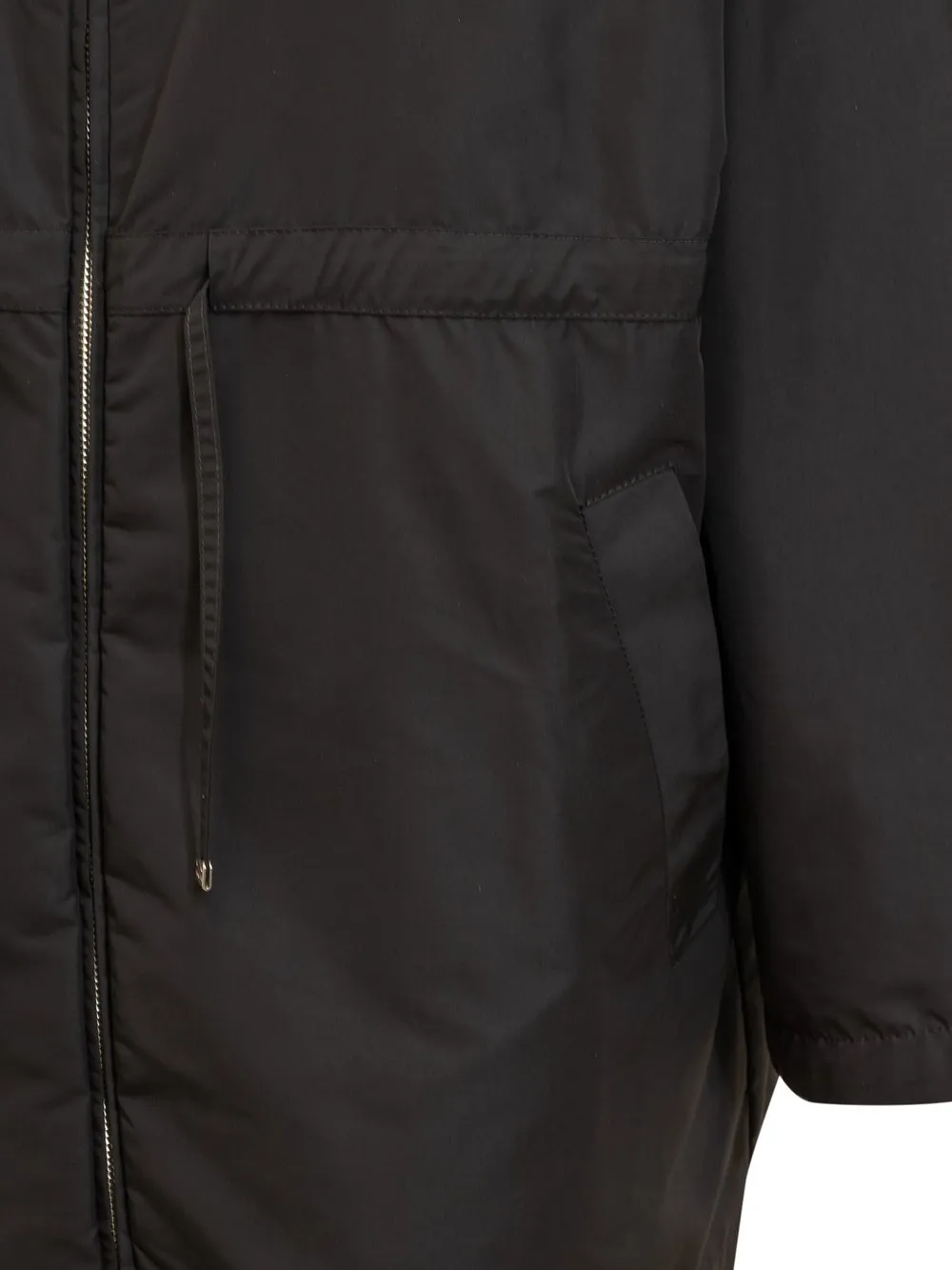 Moncler Saverne Drawstring Zip-Up Parka