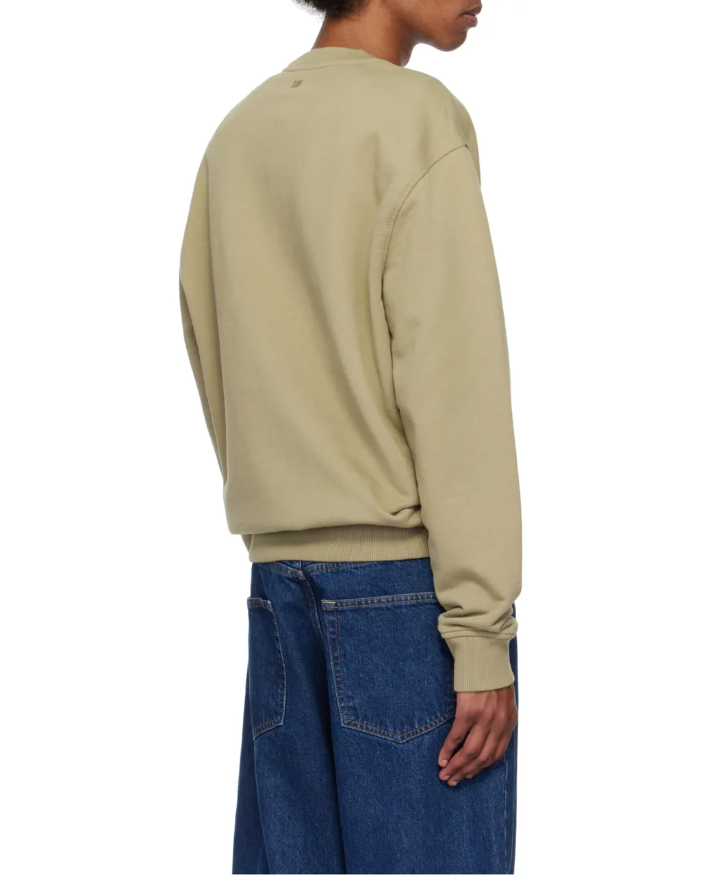 Ami Paris Ami De Coeur Logo-Embroidered Crewneck Sweatshirt