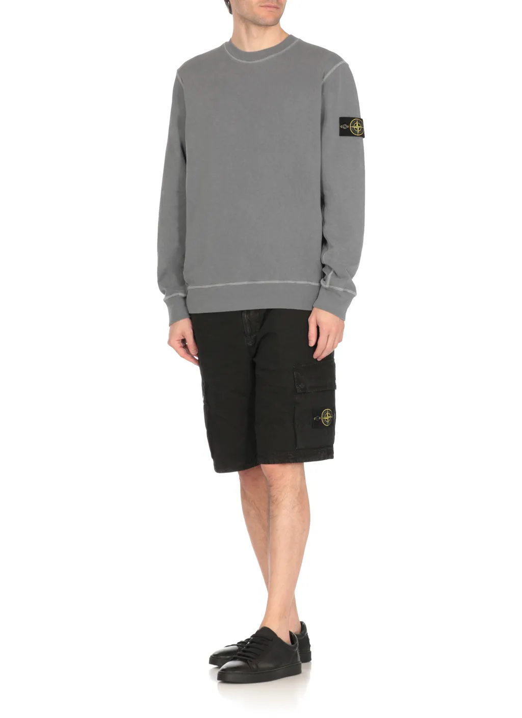 Stone Island Compass-Badge Crewneck Sweatshirt