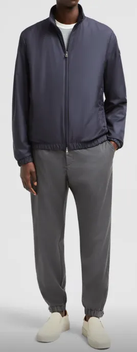 Moncler Logo Patch Zipped Jacket