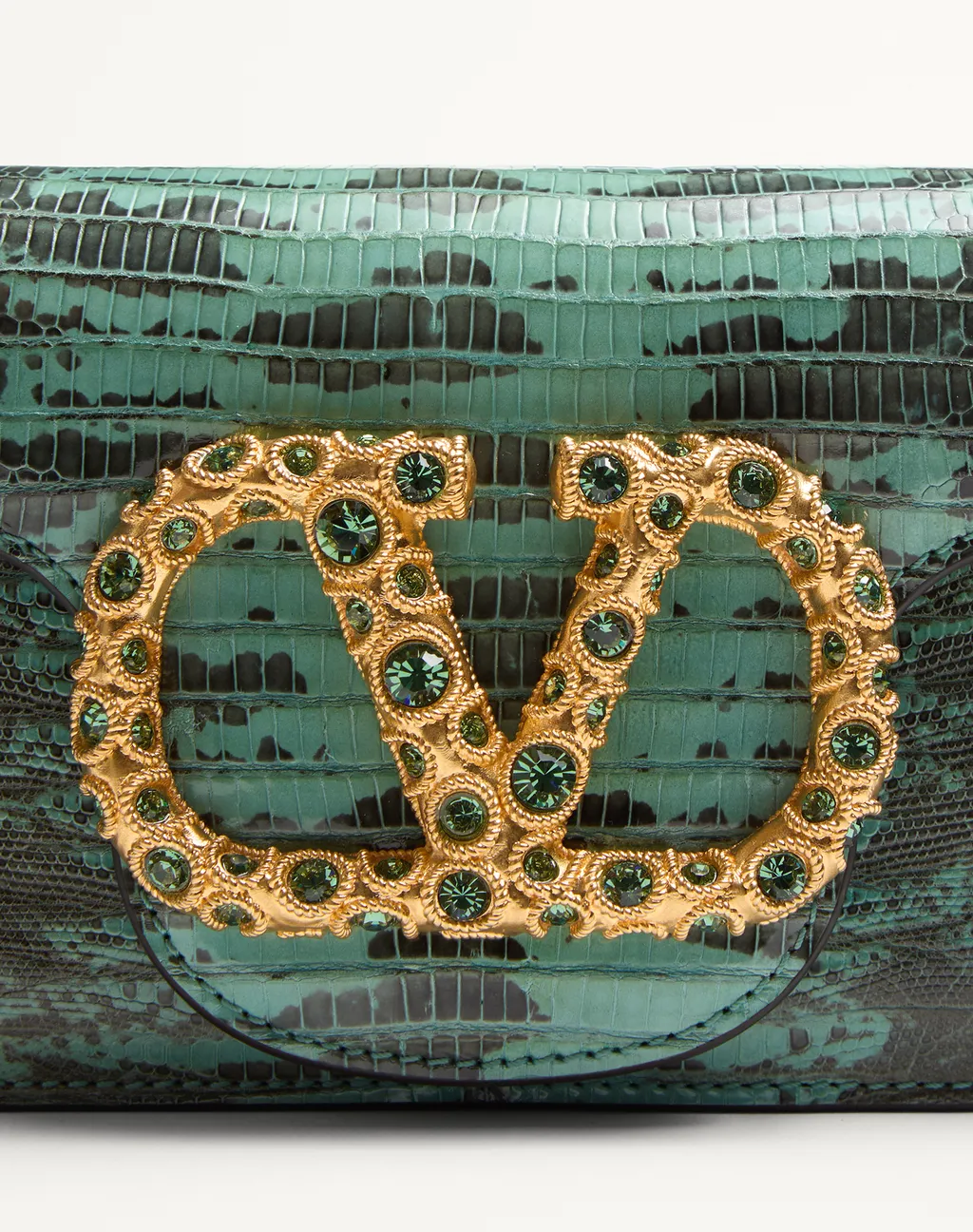 Valentino Locò Foldover Top Small Shoulder Bag