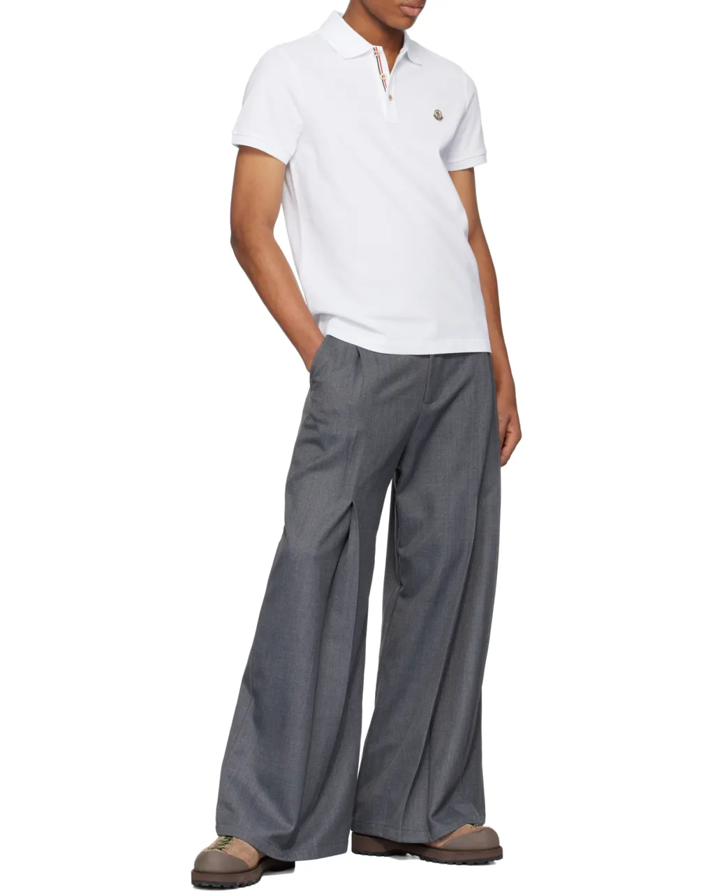 Moncler Logo Patch Polo Shirt