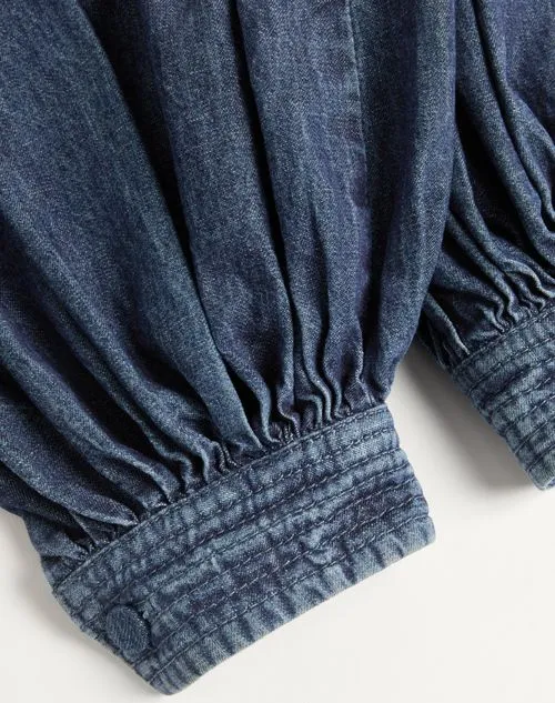 Valentino	Chambray Pleated Jeans