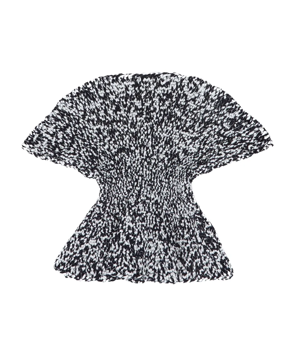 Mathilde Bubble-Sleeve Peplum Top