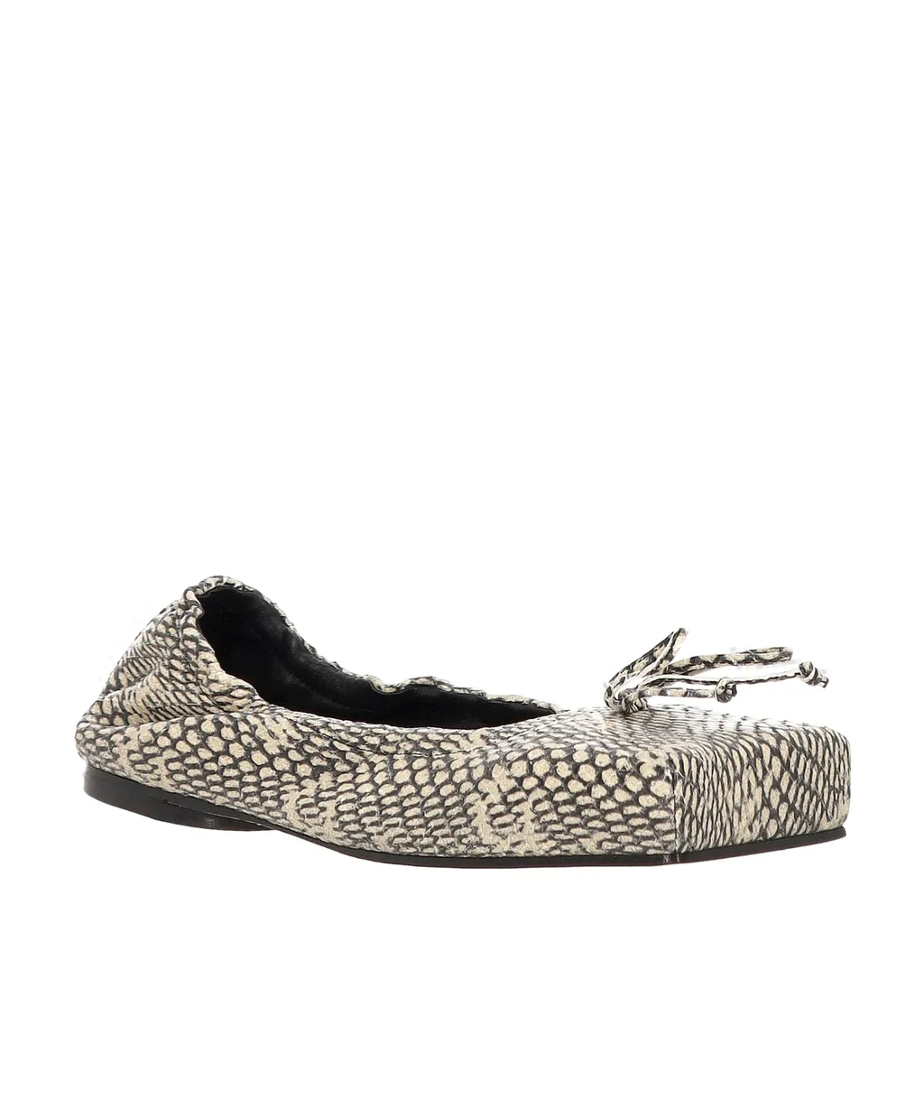 Jacquemus Printed Square Toe Flats