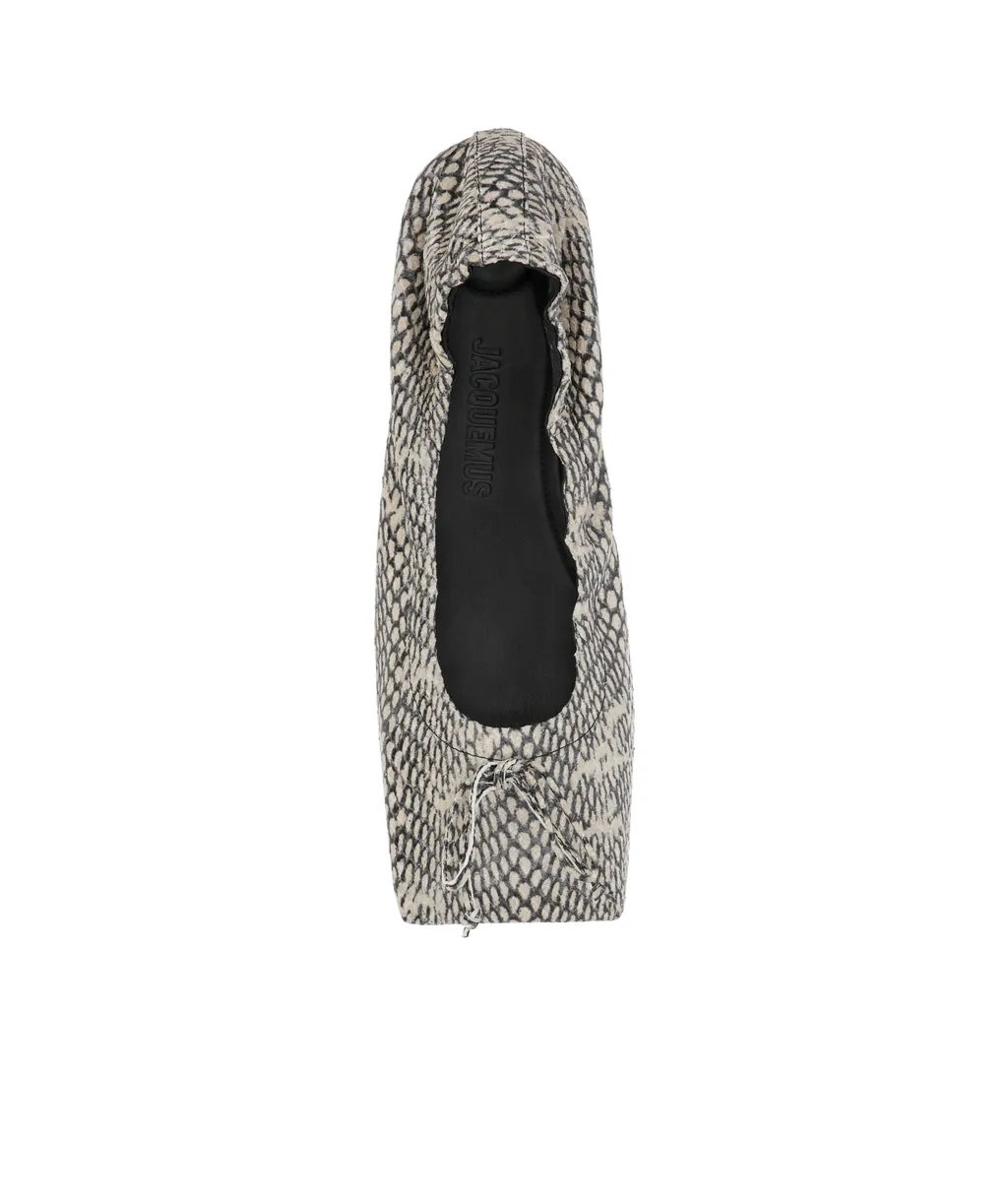 Jacquemus Printed Square Toe Flats