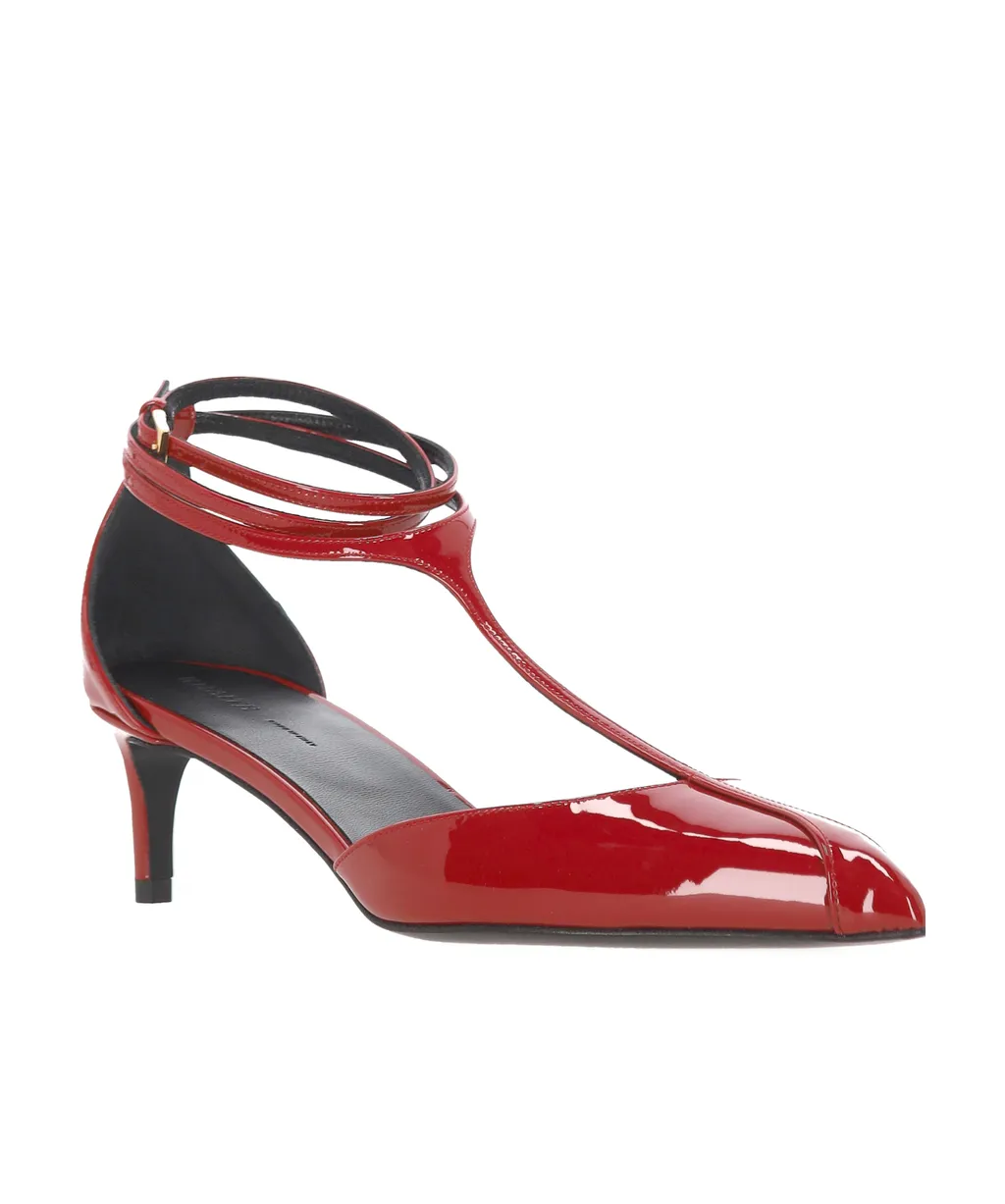 Khaite Mia Pointed-Toe Strap Pumps