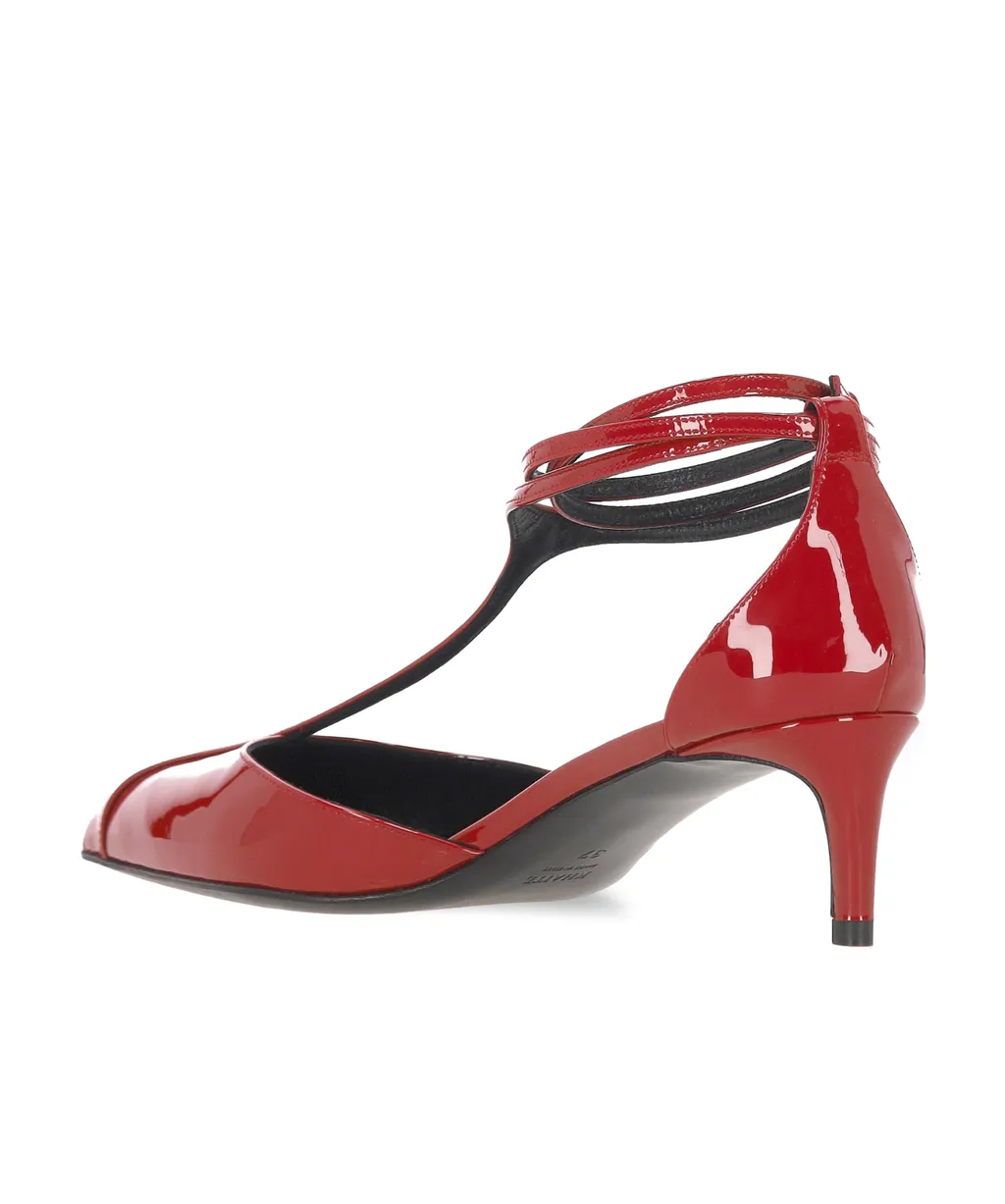 Khaite Mia Pointed-Toe Strap Pumps