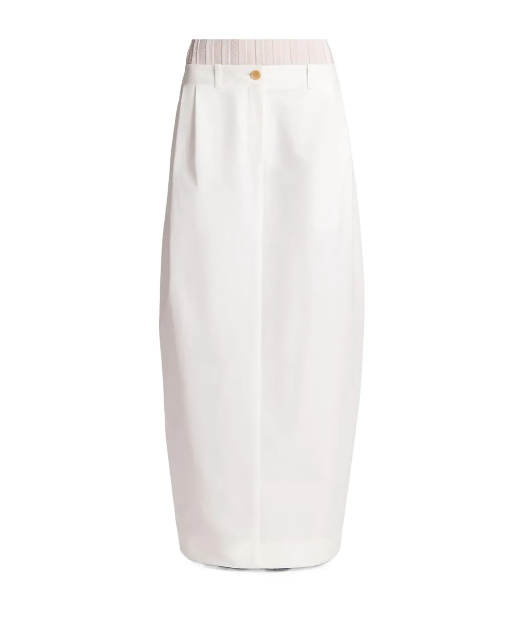 Pleated Midi Skirt