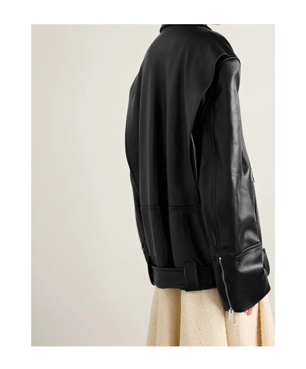 Hansel Belted Leather Jacket