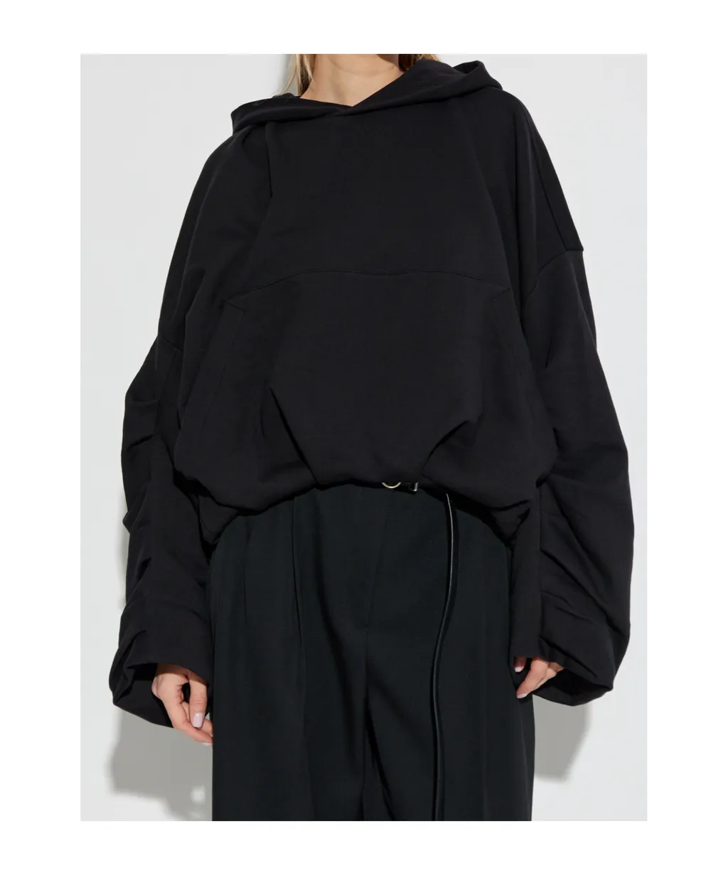 Dries Van Noten Long-Sleeved Draped Hoodie
