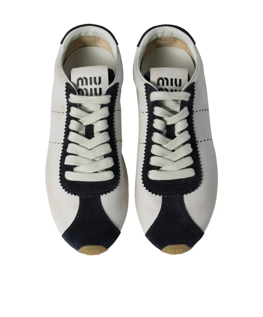 Miu Miu Plume Two-Toned Sneakers