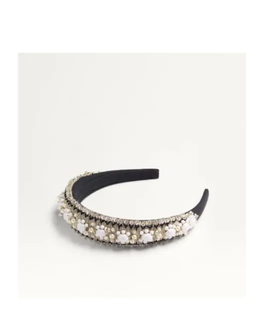 Valentino Embellished Padded Design Headband
