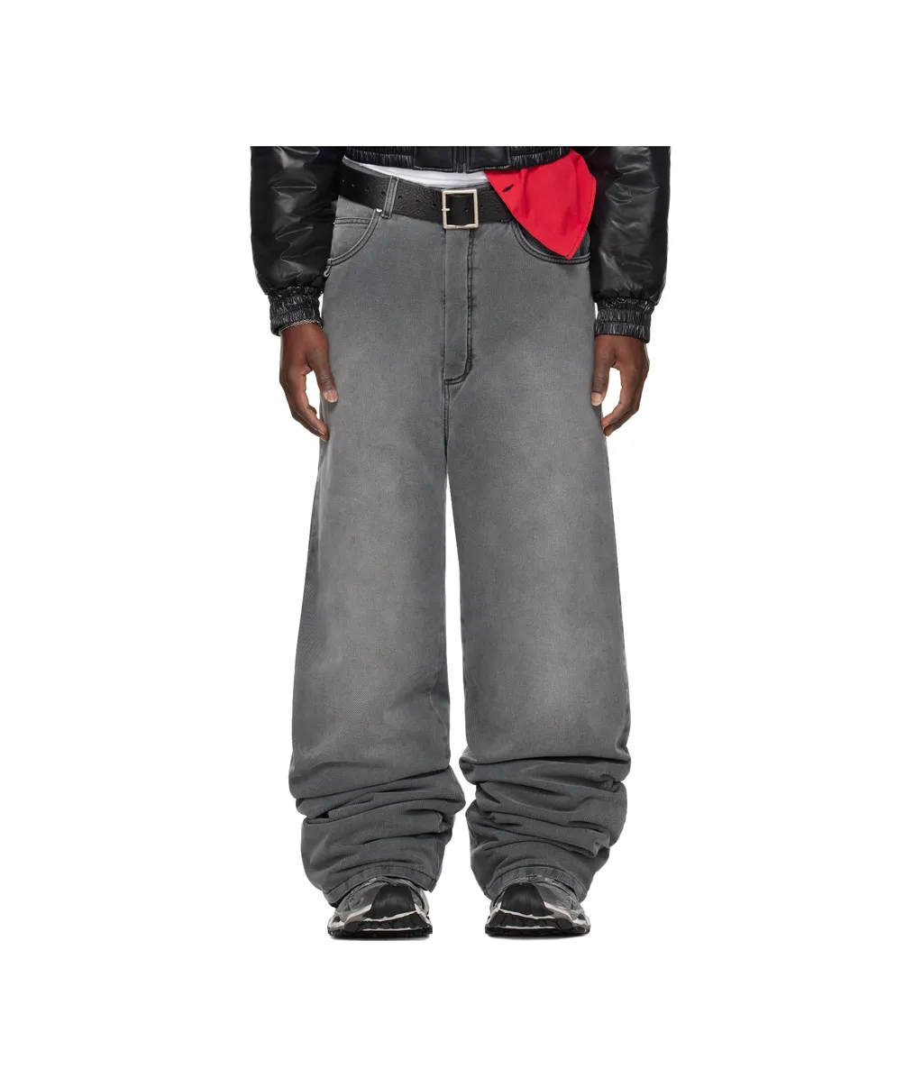 Wadded Stack Jeans
