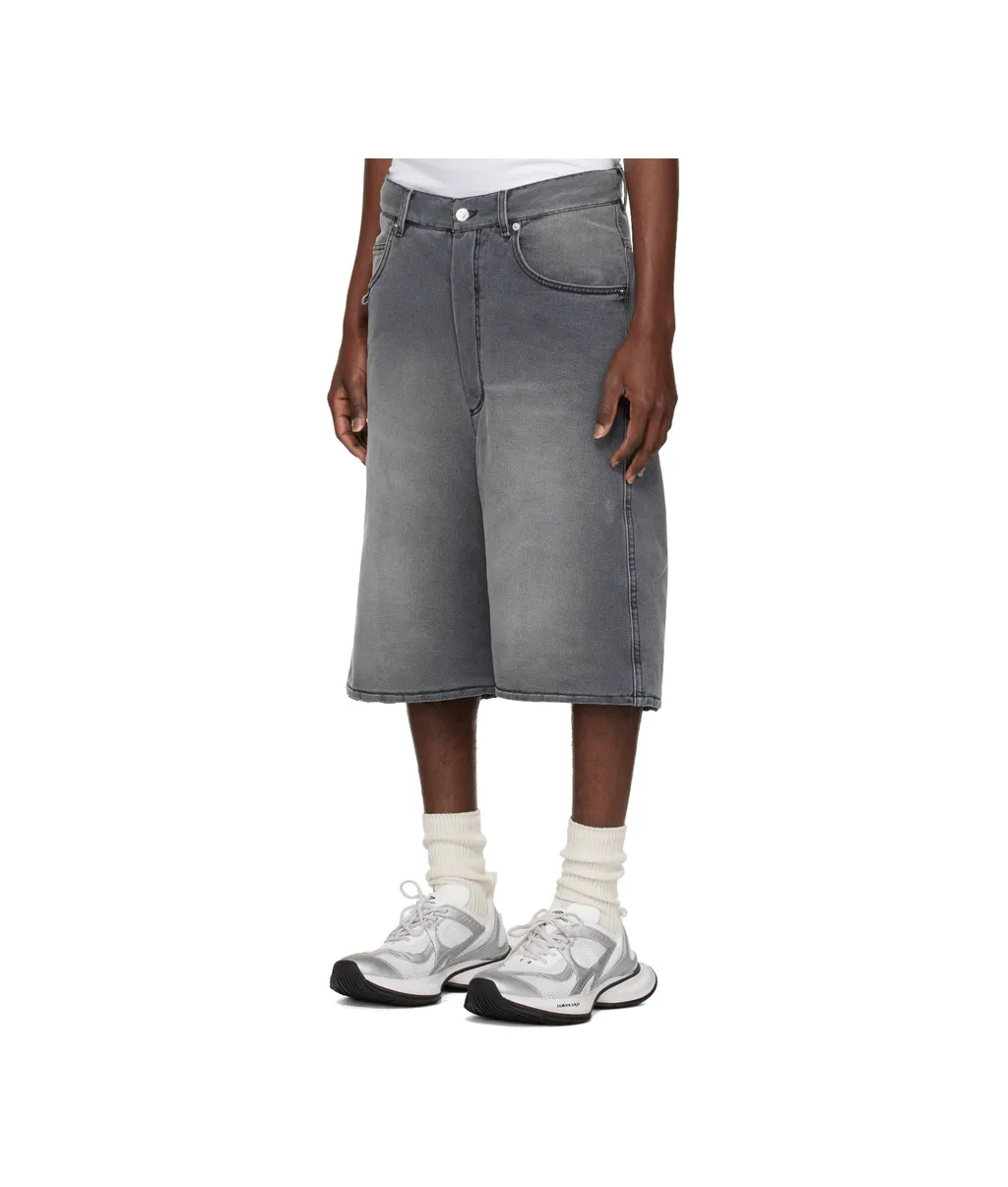 Stack Denim Shorts