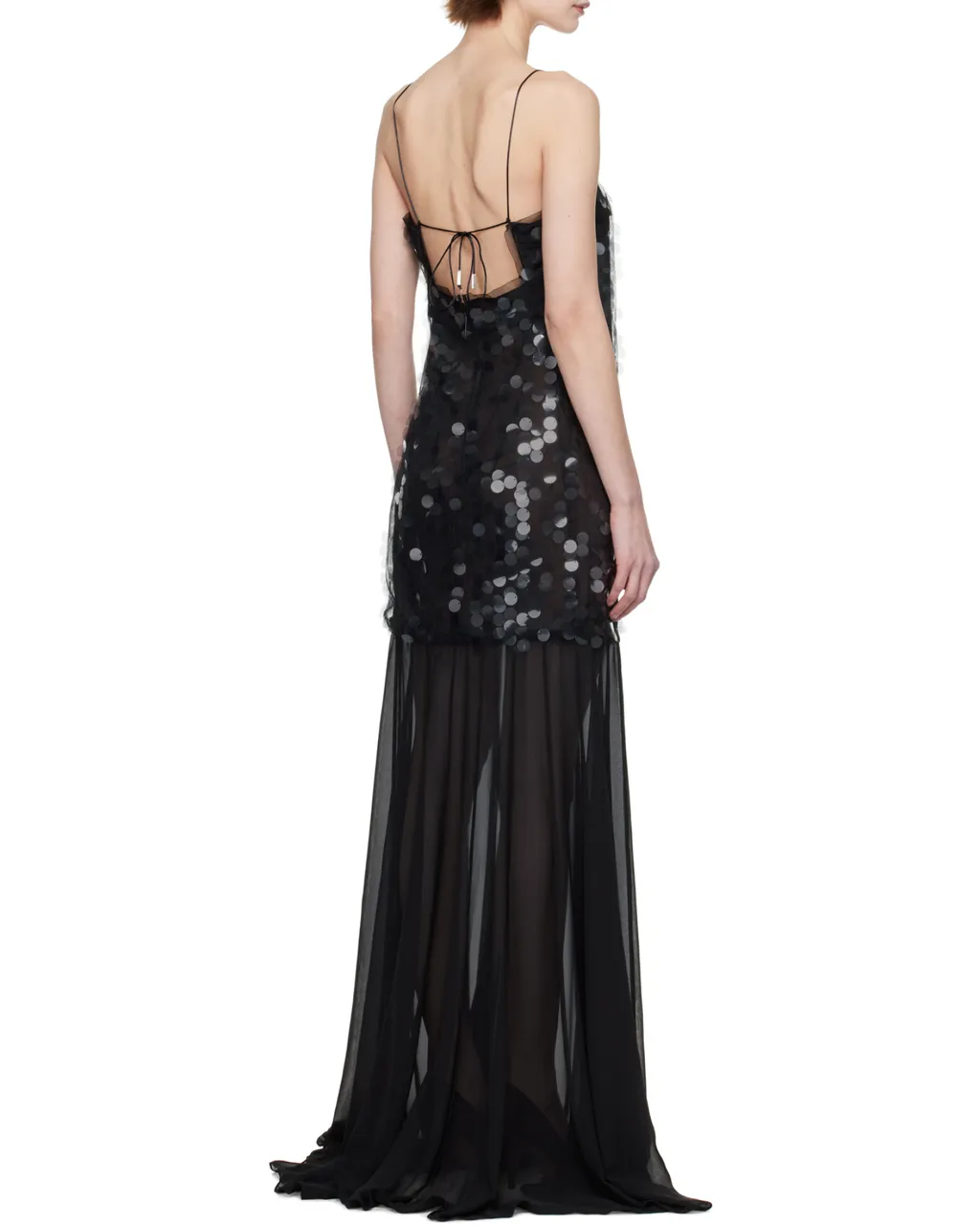 Black Salia Sequin Maxi Dress