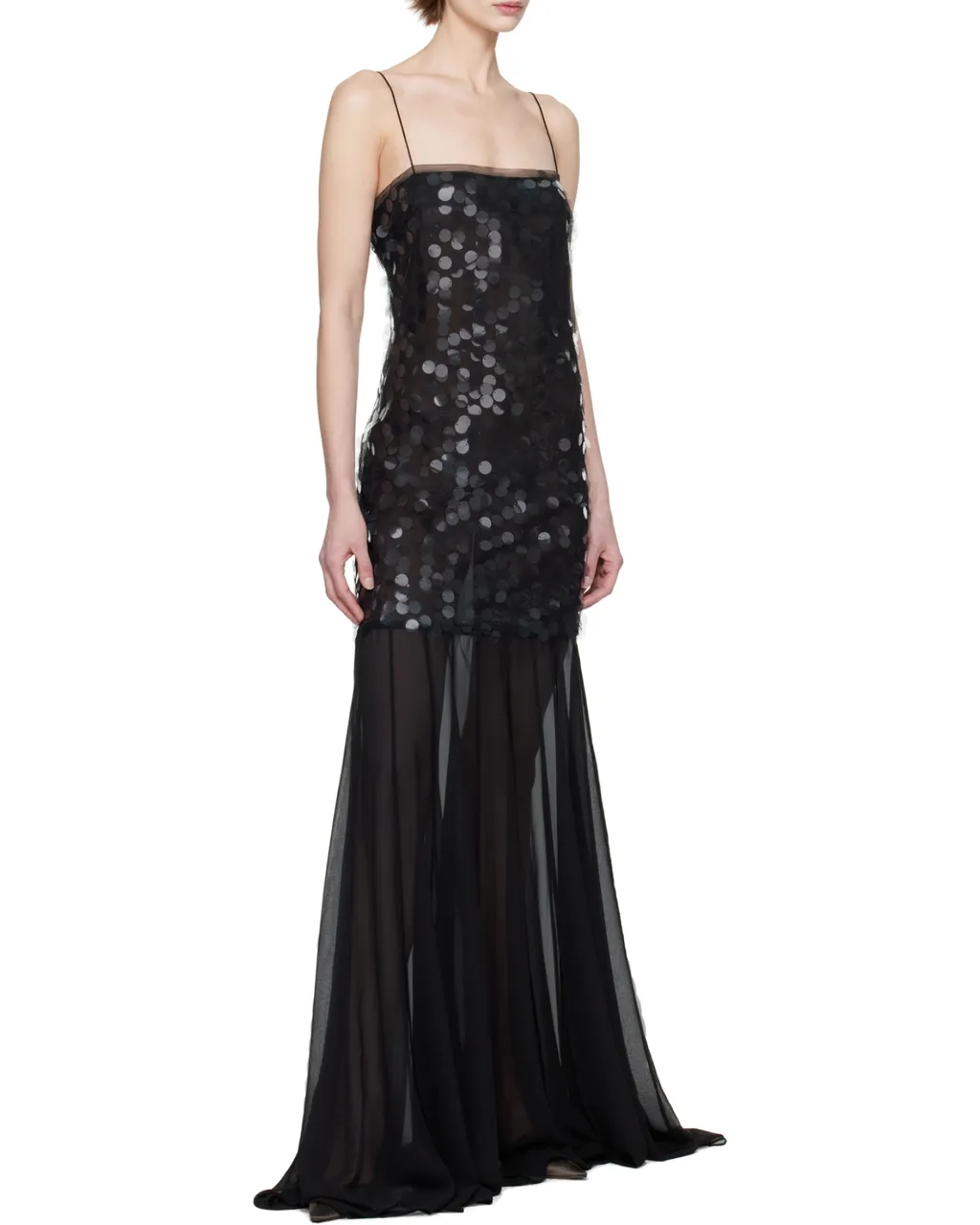 Black Salia Sequin Maxi Dress