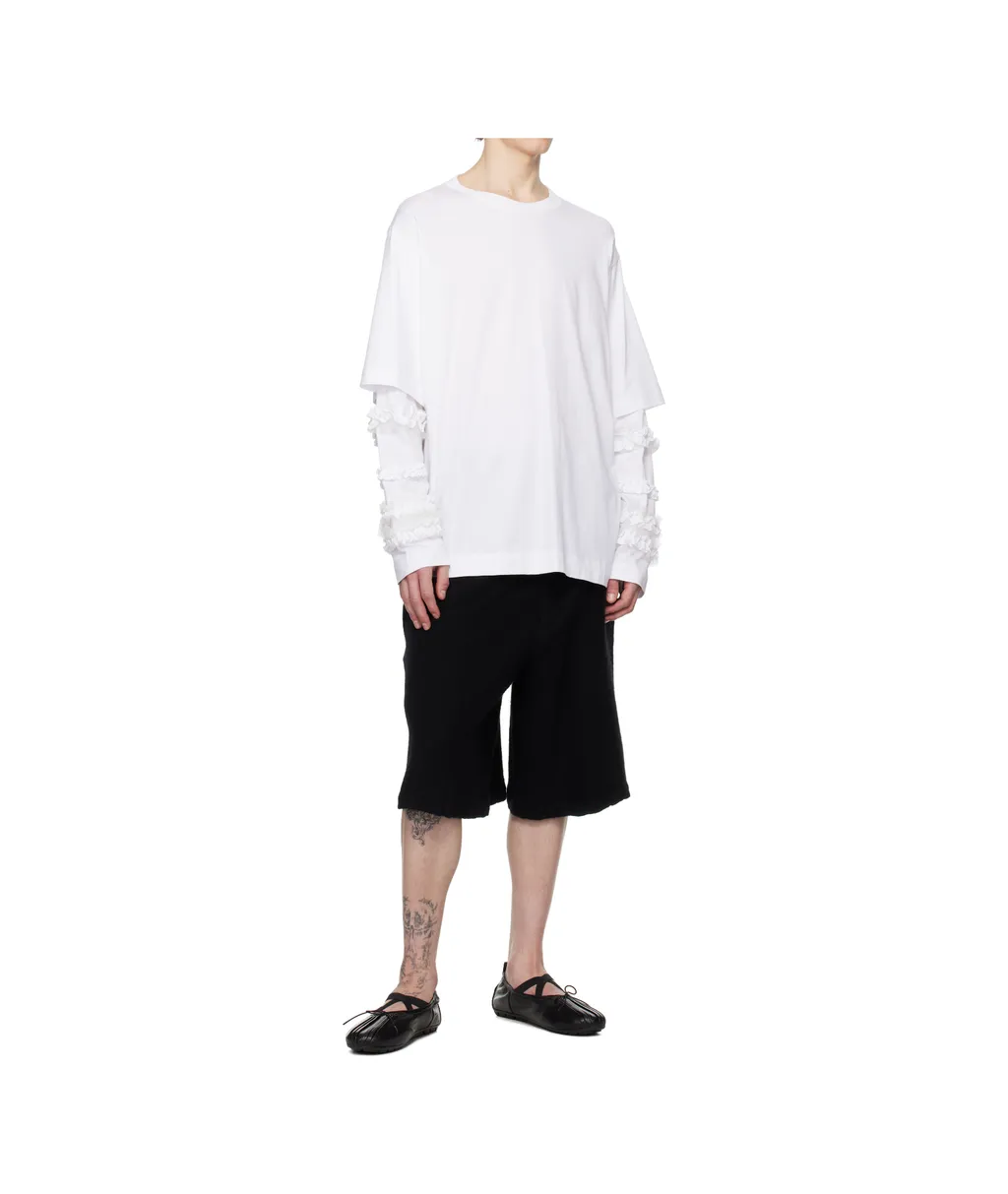 Simone Rocha Ruffle Frill Long Sleeve T-Shirt
