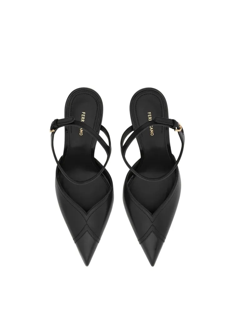 95Mm Leather Pumps