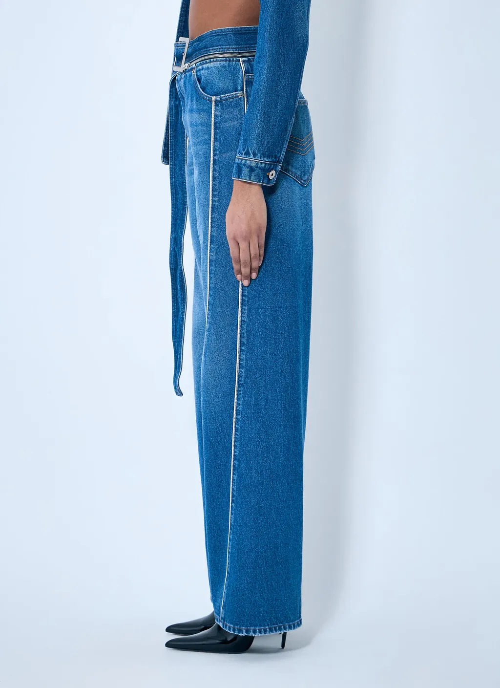 The Belted Denim Jeans